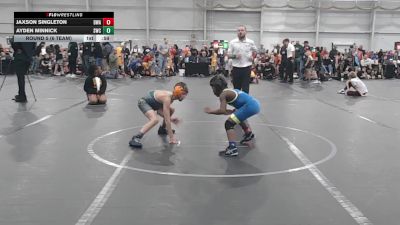 72 lbs Round 5 (6 Team) - Jaxson Singleton, Donahue WA vs Ayden Minnick, Shamrock WC
