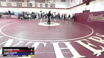 160 lbs Cons. Round 1 - Karen Sanchez, Cerritos College vs Alejandra Ochoa, Delta College