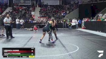 145 lbs Quarterfinal - Veronica Madrid, Derby vs Makayla Faulkner, Bobcat