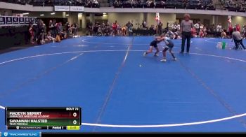 60 lbs Semifinal - Maddyn Siefert, Sarbacker Wrestling Academy vs Savannah Halsted, Team Porcelli