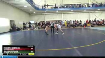 141 lbs 7th Place Match - Russell Benson, Delaware Valley University vs Morgan Robinson, Roanoke College