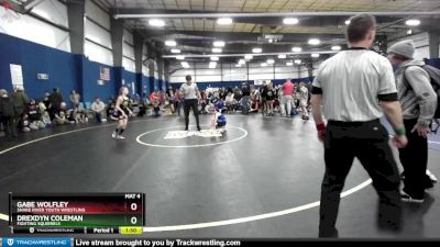 80 lbs Champ. Round 1 - Drexdyn Coleman, Fighting Squirrels vs Gabe Wolfley, Snake River Youth Wrestling