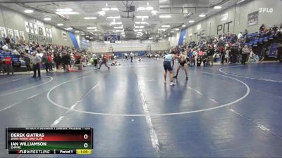135 lbs Quarterfinal - Ian Williamson, Empire vs Derek Giatras, Davis Wrestling Club