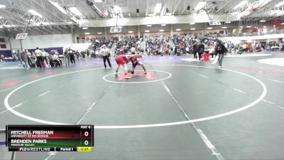 165 lbs Cons. Round 5 - Mitchell Freeman, University Of Rio Grande vs Brenden Parks, Missouri Valley