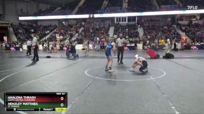 75 lbs Semifinal - AnaLena Thrash, South Central Punishers vs Henzley Matthies, St. Francis