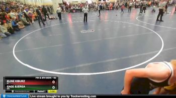 92 lbs Champ. Round 2 - Kline Kiburz, IA vs Gage Bjerga, MN