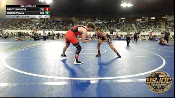 140 lbs Consi Of 8 #1 - Brody Johnson, Kiefer Youth Wrestling Club vs Jagger Vrana, Brawlers