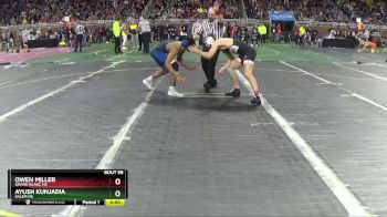 D1-132 lbs Champ. Round 1 - Owen Miller, Grand Blanc HS vs Ayush Kunjadia, Salem HS