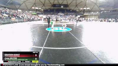 98 lbs Cons. Round 2 - Grayson Kogut, Power House Wrestling vs Evan Reuter, Gig Harbor Grizzlies Wrestling Club