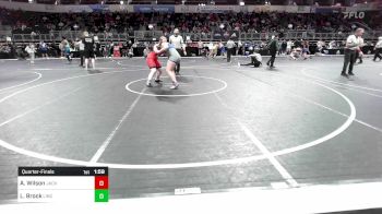 184.5-202.1 lbs Quarterfinal - Aubrey Wilson, Jackson County Wrestling vs Lea Brock, Lincoln Girls Wrestling