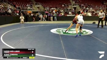 Girls 107 lbs Semifinal - Elena Cordova, Rio Rancho vs Alexis Avis-Labus, Valencia