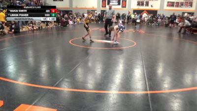 82 lbs Quarterfinal - Linkin Fisher, VS Viking Wrestling Club vs Nakai Smith, Anamosa Wrestling Club