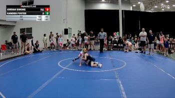 52 lbs Round 2 (4 Team) - Jordan Simone, PA East Lightning vs Kamden Foster, Journeymen Uprising