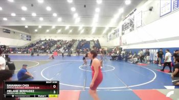 105 lbs 1st Place Match - Savannah Choi, Rancho Bernardo Wrestling Club vs Melanie Bermudez, Orange High School