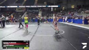 130 lbs Cons. Round 1 - Kaysha Florance, Trailhands vs Hayden Riffey, Pratt