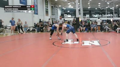 174 lbs Semifinal - Gregory Vassallo, Mat Assassins - HSC vs Alfonzo Rivera, TNWC Griffin - HSC