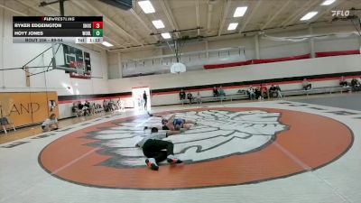 89-94 lbs Round 2 - Hoyt Jones, Worland Middle School vs Ryker Edgeington, Shoshoni Junior High School