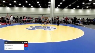 150 lbs 1/2 Final - Max Cable, Tennessee vs Dustin Kohn, Virginia