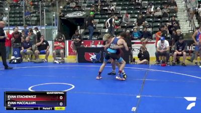 119 lbs Quarterfinal - Evan Stachewicz, MI vs Evan MacCallum, NE