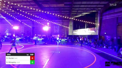 81 lbs Rr Rnd 2 - Daniel Duran, Takedown Elite vs Skyler Slingsby, Laurel Matburners