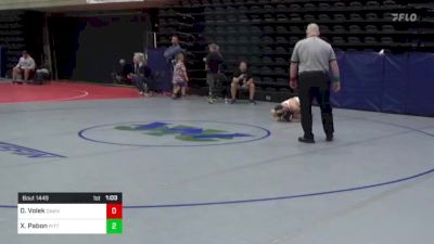 136 lbs Semifinal - Dominic Volek, Oakhurst, NJ vs Xxavior Pabon, Pittston, PA