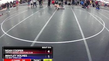 106 lbs Round 2 - Noah Cooper, Lincoln Squires Wrestling Club vs Bentley Holmes, The Best Wrestler