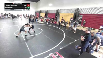 118-125 lbs Round 1 - Louis Lorenzana, Wolves Den Wrestling Club vs Kaiden Lim, Citrus Valley
