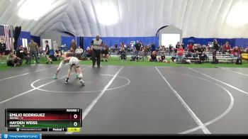 84 lbs Round 1 (10 Team) - Emilio Rodriguez, Medina vs Hayden Weiss, Bandits