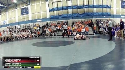 150 lbs Quarters & Wb (16 Team) - Lincoln Cooper, Columbus East vs Wyatt Cooksey, Bloomington South