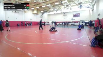 135 lbs Champ. Round 2 - Isabella Ung, Buena Park vs Faith Salazar, Beaumont
