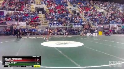 126 lbs Cons. Round 1 - Brady Peterson, Central Cass vs John Jundt, Rugby