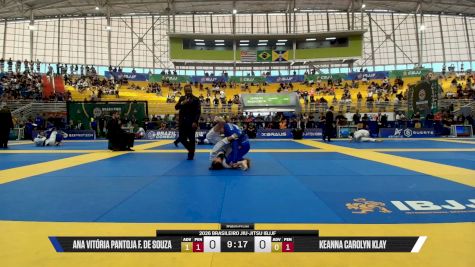 Keanna Carolyn Klay vs Ana Vitória Pantoja F. De Souza 2026 Brasileiro Jiu-Jitsu IBJJF