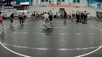 132 lbs Cons. Round 5 - Lincoln Brehmer, Yulee vs Lucas Milian, Eagle Empire