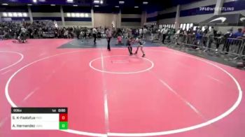 80 lbs Consi Of 8 #2 - Sophie Kula-Faalafua, Pride Wrestling vs Arcelia Hernandez, Topanga/BTSLA