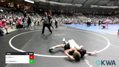 55 lbs Consi Of 4 - Barrett Ellis, Salina Wrestling Club vs Daxton Deckard, R.a.w.