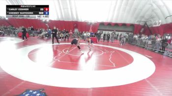 135 lbs Semifinal - Carley Ceshker, B.A.M. Training Center vs Chesney Bartoszek, Wrightstown High School Wrestling