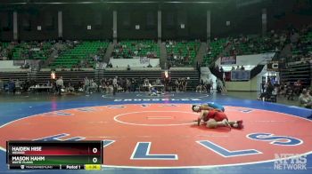 1A-4A 120 1st Place Match - Mason Hahm, White Plains vs Haiden Hise, Weaver