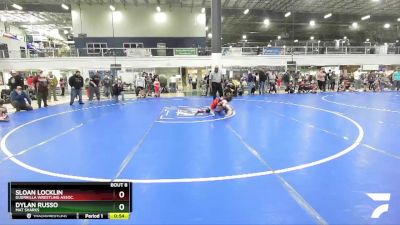 60 lbs Champ. Round 1 - Dylan Russo, Mat Sharks vs Sloan Locklin, Guerrilla Wrestling Assoc.