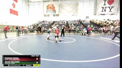 136 lbs Cons. Round 4 - Thomas Ismail, BH-BL Youth Wrestling vs Kevin Delgado, Club Not Listed