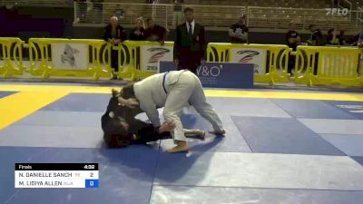 NICOLE DANIELLE SANCHEZ vs MARINA LIDIYA ALLEN 2023 Pan Jiu Jitsu IBJJF Championship