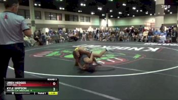 132 lbs Round 2 (16 Team) - Jireh Hedges, Fuzzy Bees vs Kyle Simpson, Oregon Clay Wrestling