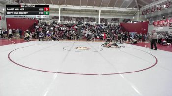 120 lbs Round Of 32 - Payne Walker, Christian Brothers vs Matthew Doucet, Blessed Trinity