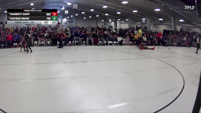 29 lbs Quarterfinal - Barrett Zapp, Waverly Wrestling Club vs Kaysen Muhr, Pride Wrestling Club