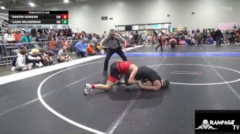 150 lbs Cons. Round 3 - Dustin Dobson, The Best Wrestler vs Cash Wilderman, Frontenac