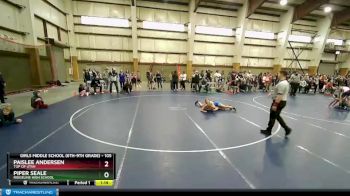 105 lbs Quarterfinal - Paislee Andersen, Top Of Utah vs Piper Seale, Ridgeline High School