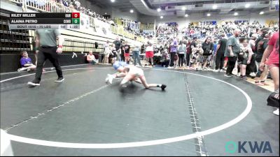 75 lbs Rr Rnd 1 - Riley Miller, Raw Wrestling Club vs Alaina Petro, Cowboy Wrestling Club