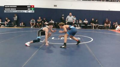 134 lbs Final - Gavin Musser, Wayne Danger - HSC vs Gianni Bench, Journeymen Gold - HSC