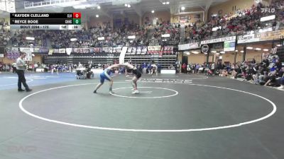175 lbs Cons. Round 2 - Kayden Clelland, Silver Lake HS vs Reyce Booe, Cherryvale HS