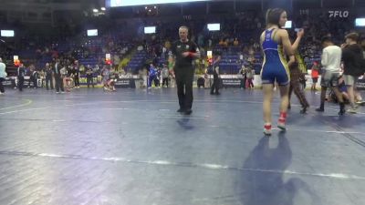 110 lbs 7th Place - Kiai Miklovic, Fort LeBoeuf vs Taylor Yablonski, Delaware Valley