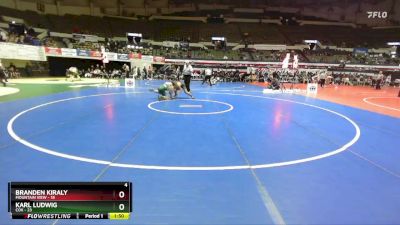 150 lbs Finals (2 Team) - Branden Kiraly, Mountain View vs Karl Ludwig, Cox